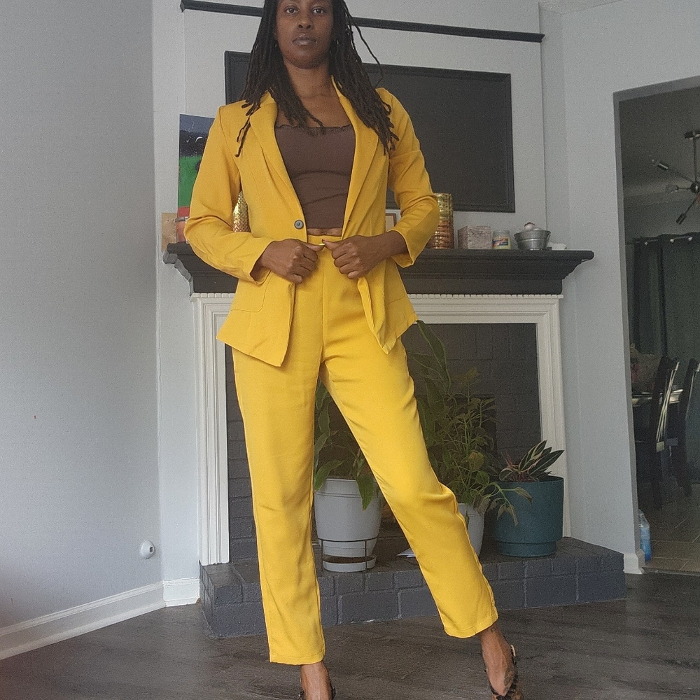Beautiful Mustard Suit